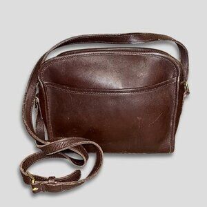 Vintage Coach Metropolis Mahogany C8P-9087 Leather Crossbody Purse 9.5x7x3” VGUC